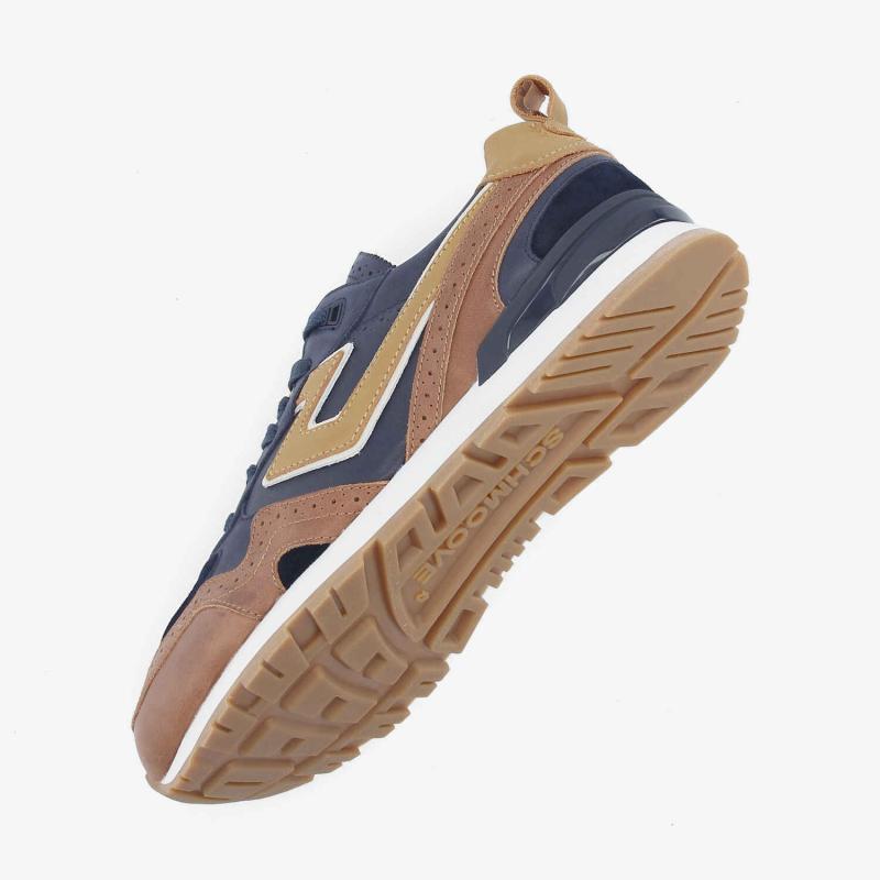 CAPE CODE RUNNER M - C.WAXY/WAXY/NAP - BLEU MARINE/CIGARE/MARRON
